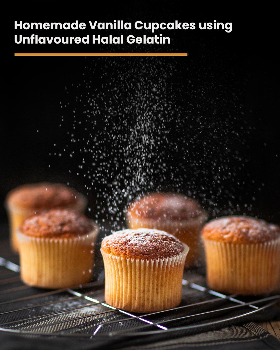 Homemade Vanilla Cupcakes using Unflavoured Halal Gelatin
 &ndash; Gelito