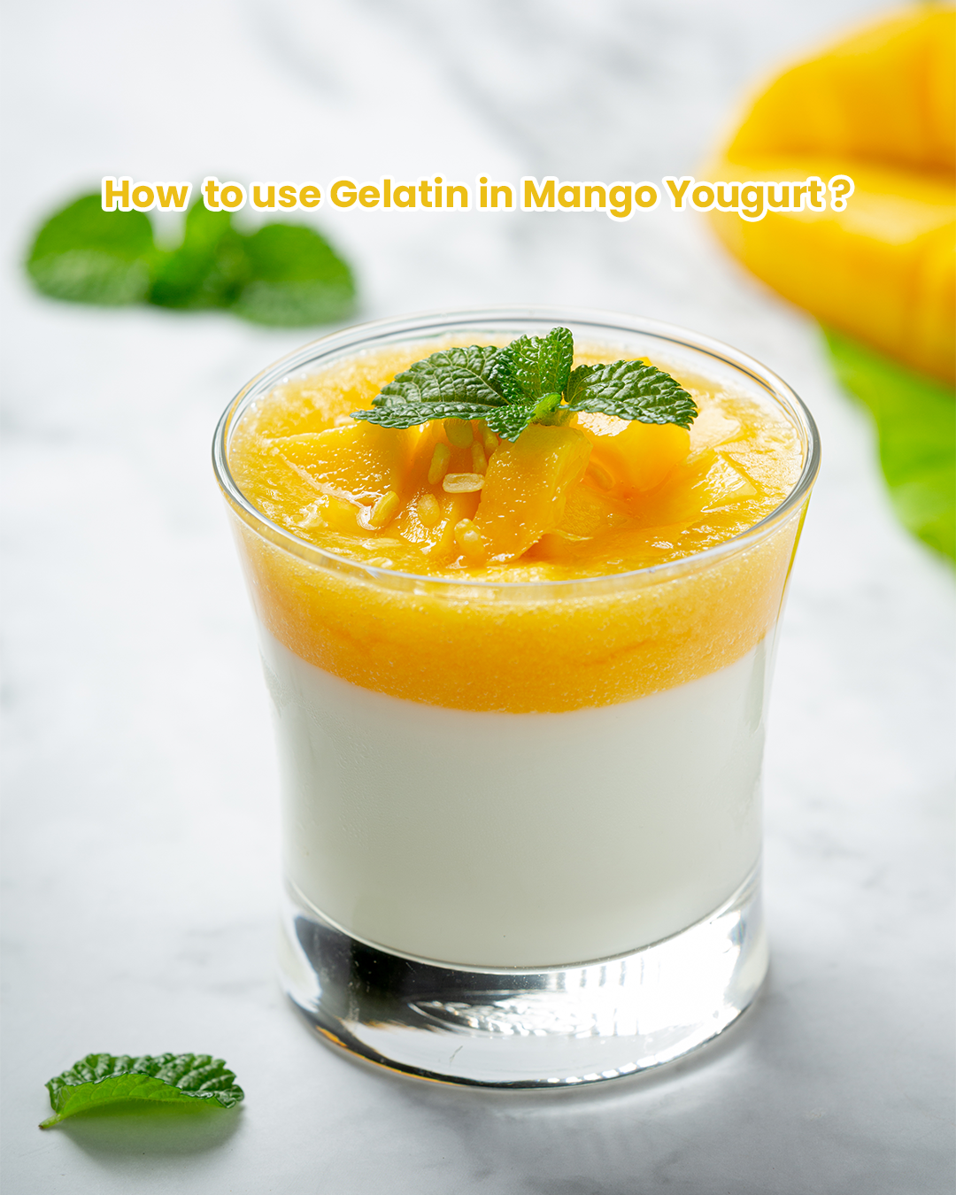 Quice Mango Yogurt Recipe Using Gelito Halal Gelatin